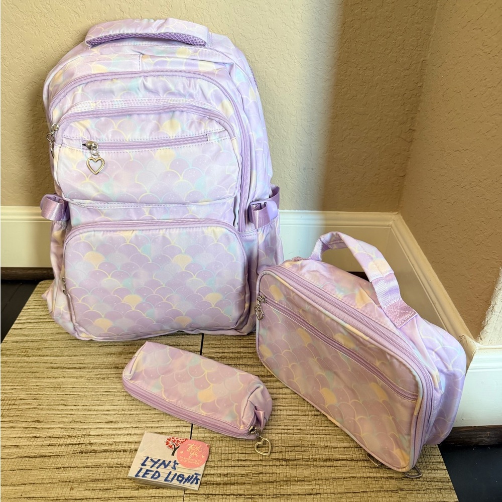 School  Backpack Set for Girls